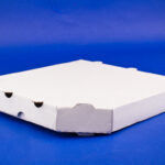 Karton na pizze 26x26cm a’100 białe/brązowa